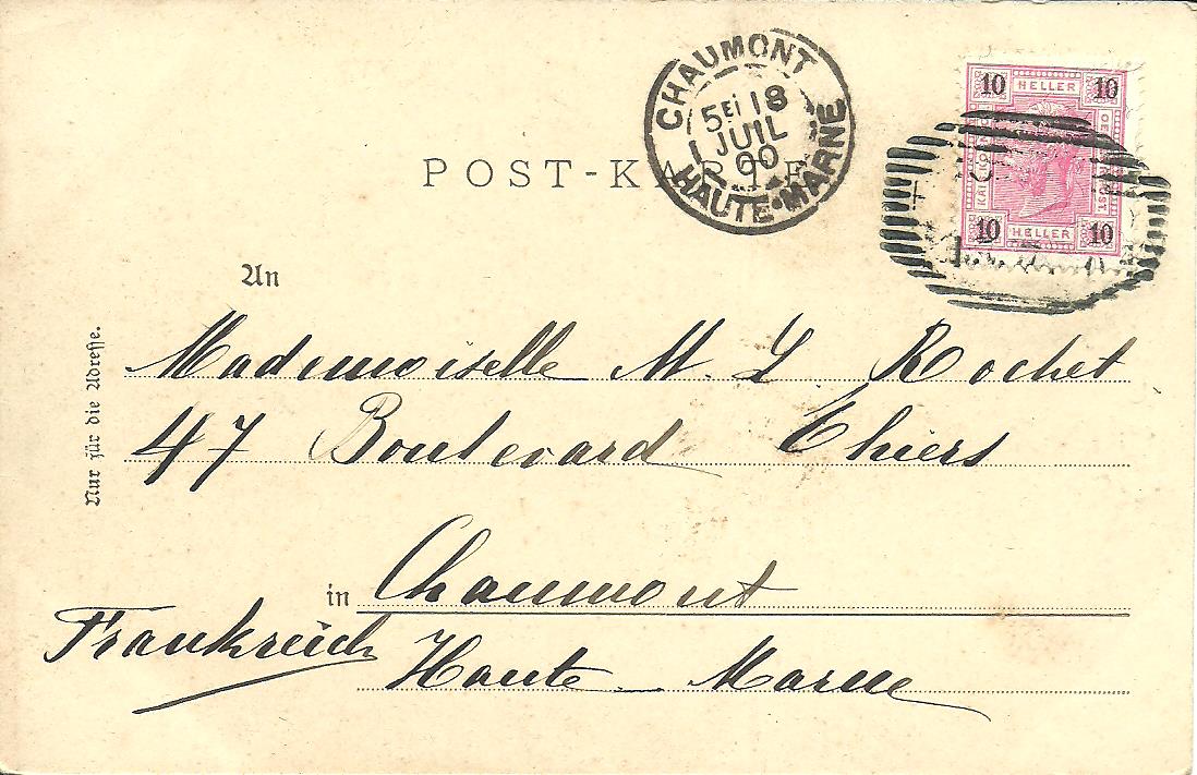 AK Gruß aus St. Radegund mit Novystein, Ortsansicht und Berthaquelle 1900