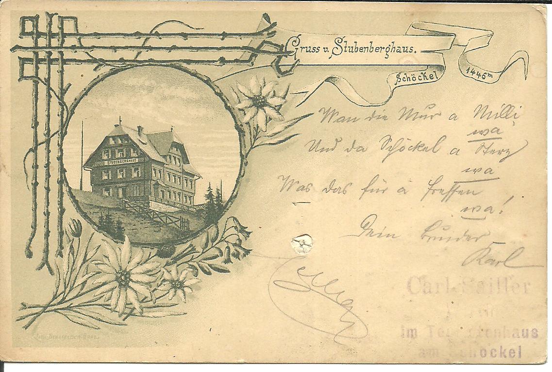 AK   Gruß vom Stubenberghaus       