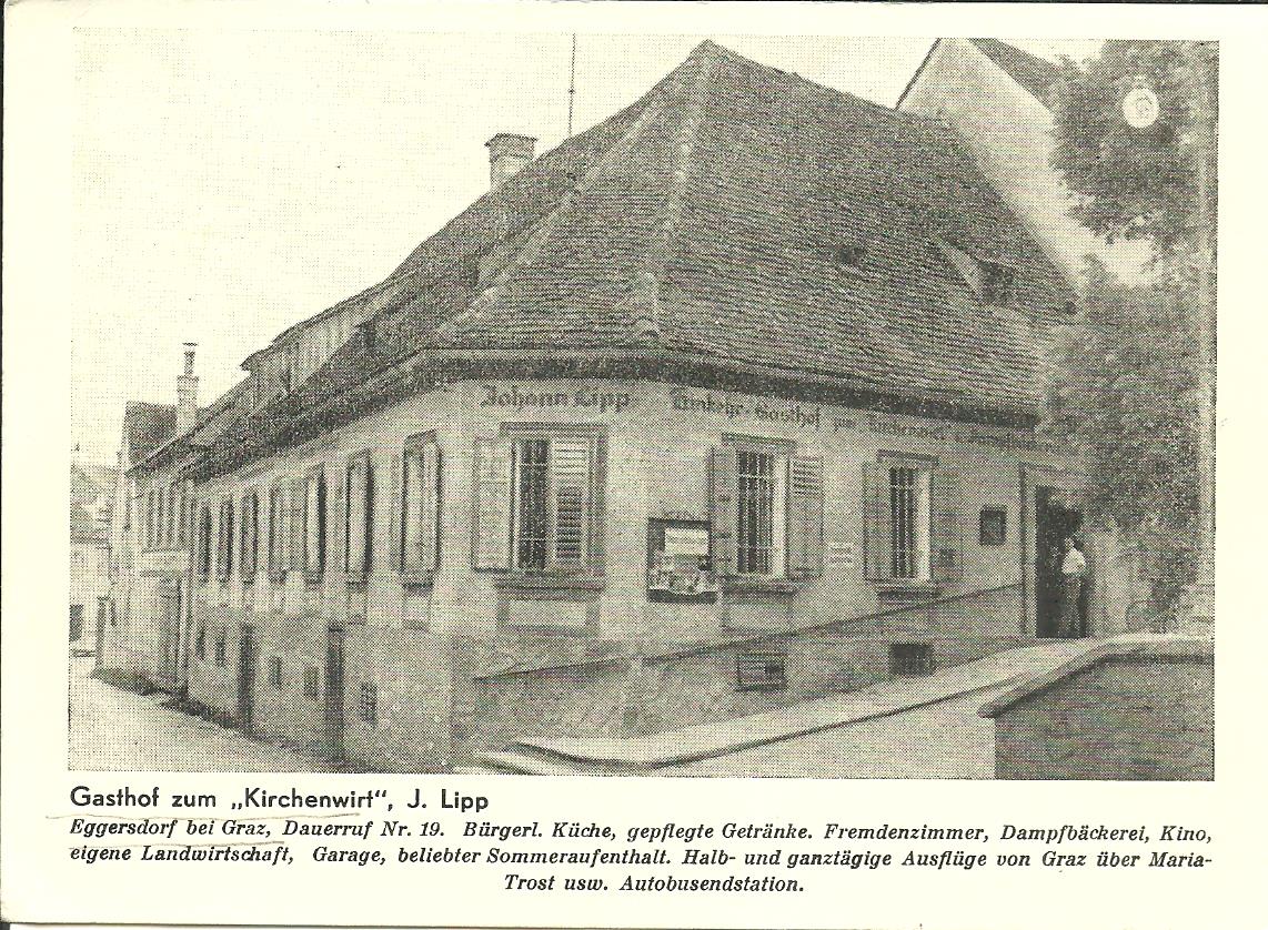 AK Eggersdorf Kirchenwirt j. LIpp