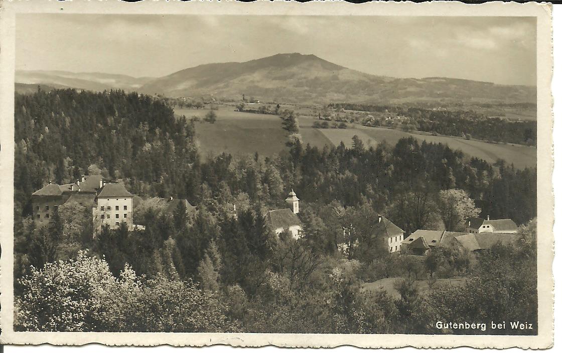 AK Gutenberg bei Weiz 1927